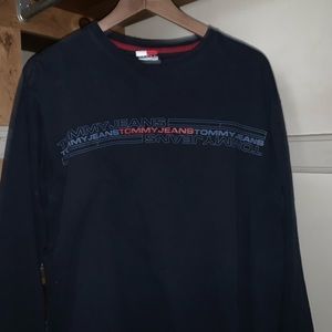 Vintage tommy jeans long sleeve - navy blu…